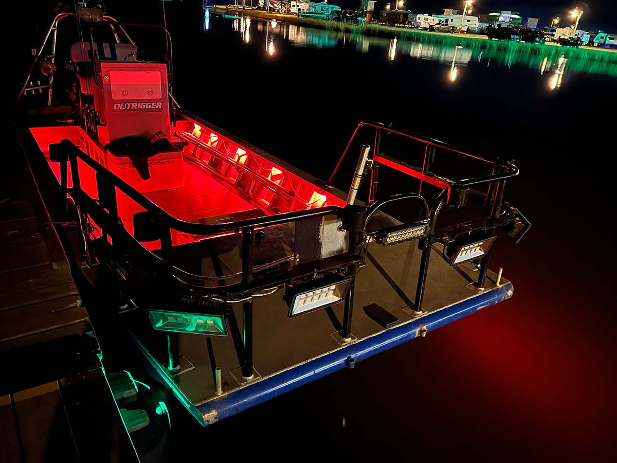 12V Green LED Strip Light Night Fishing Boat PCB waterproof IP68