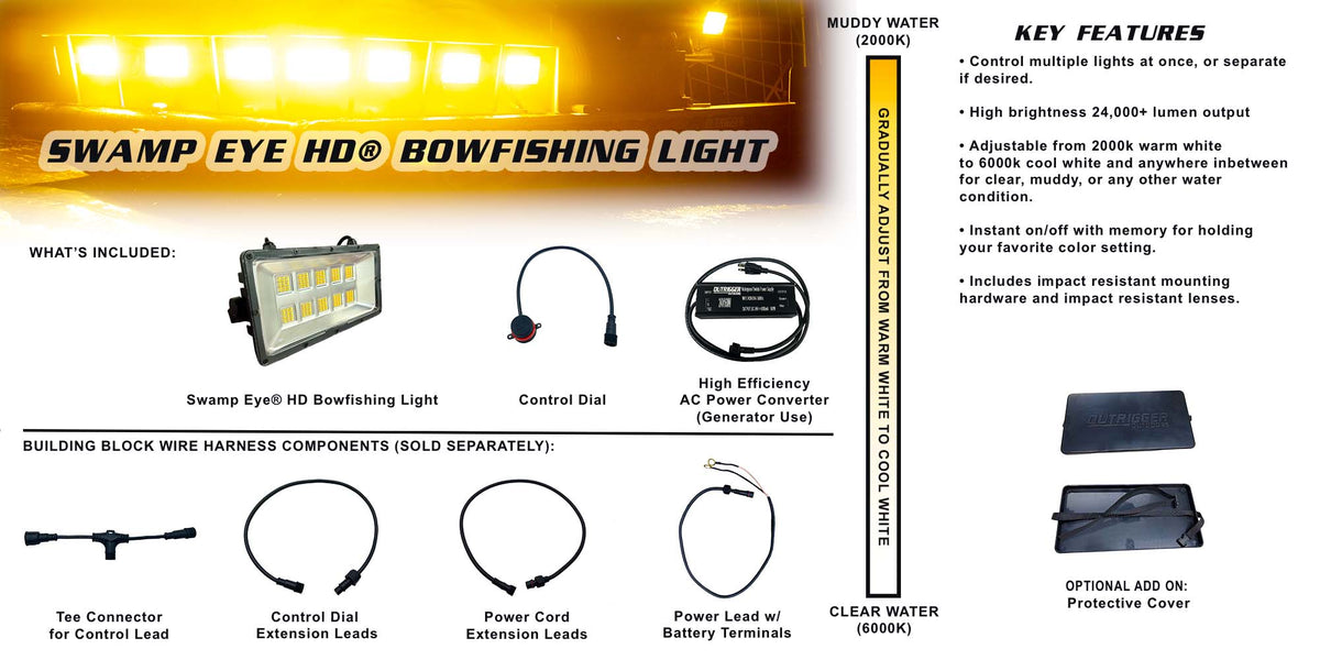Pro 160 Watt LED Bowfishing Light