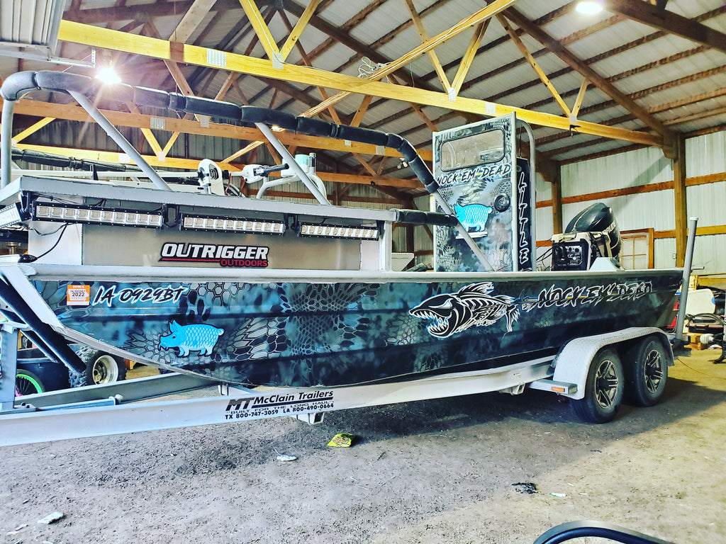 How we built our bowfishing jon boat. We have since switched to