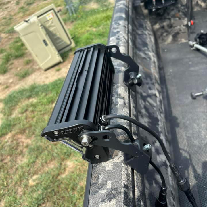 How to Mount Bowfishing Lights to Versa Track or T rail on boats