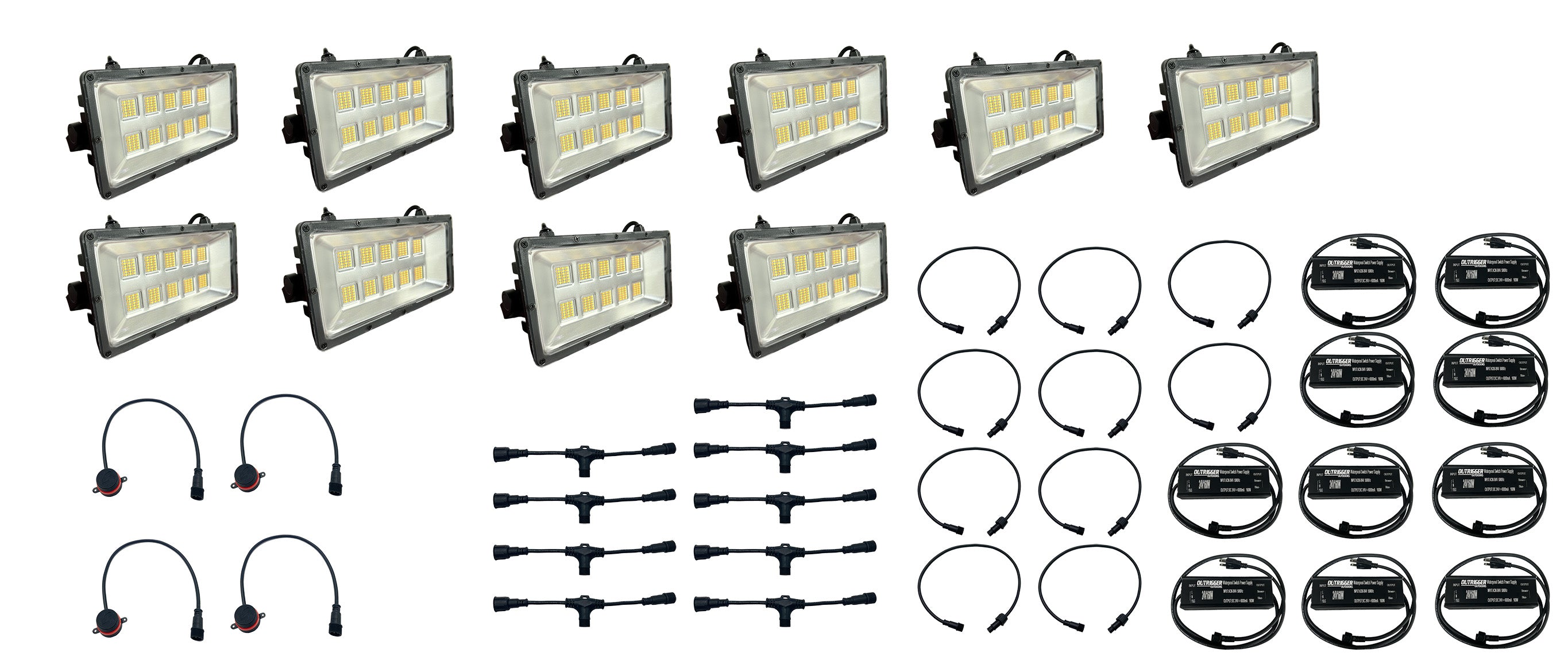 10x Swamp Eye HD LED Color Changing Bowfishing Light Kit
