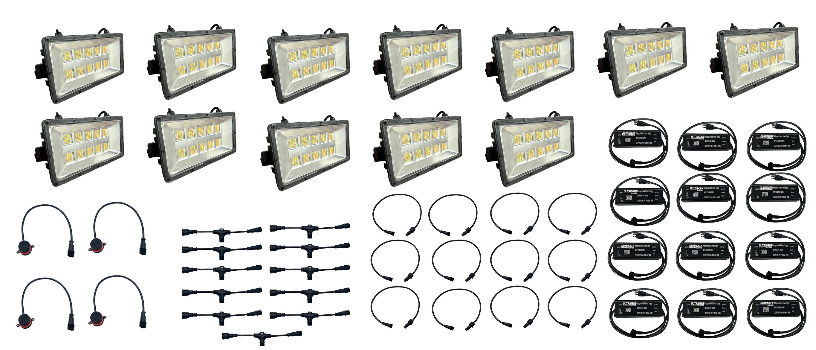 12x Swamp Eye HD LED Color Changing Bowfishing Light Kit