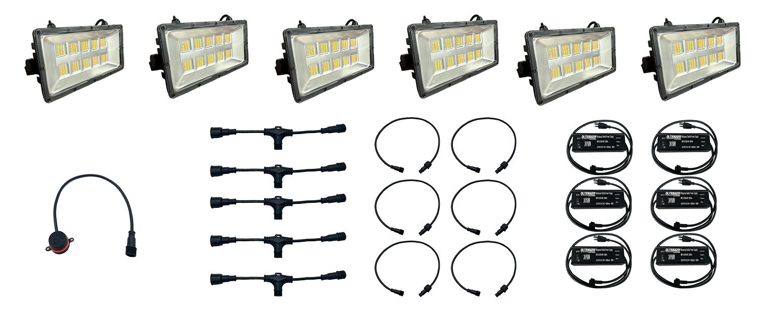 6x Swamp Eye HD LED Color Changing Bowfishing Light Kit