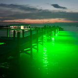 Above Water Green Fishing Flood Light for Dock or Pier on Saltwater