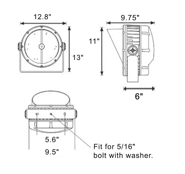 Above Water Green Fishing Spotlight