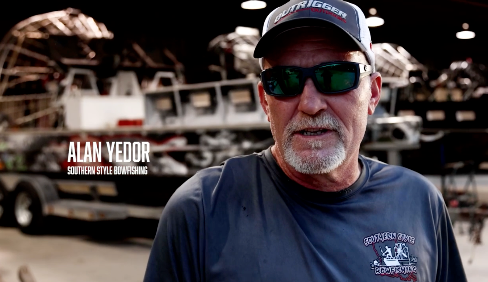 Load video: Capt. Alan Yedor - Southern Style Bowfishing | Review Video