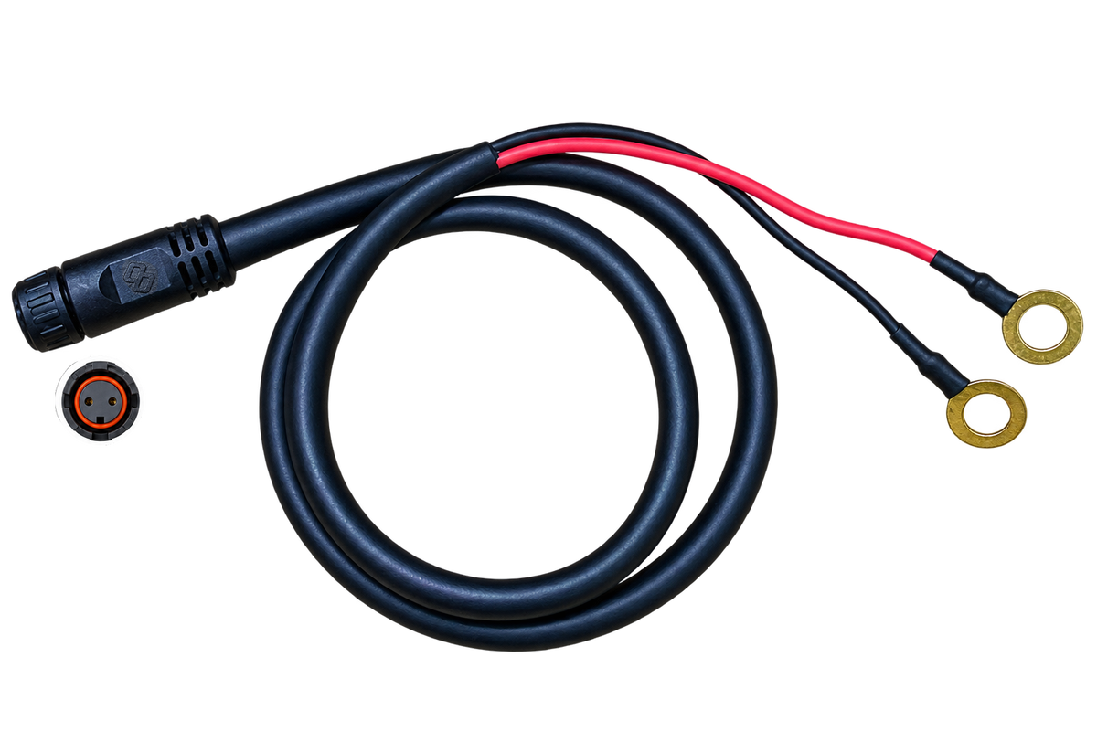 Battery Terminal Lead for Individual Light on Building Block Wire Harness, show plug end