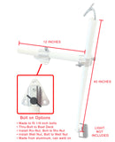 Bolt On Adjustable Pole for Underwater Light