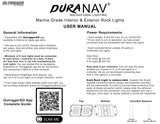 User Manual for DURANAV Rock Lights