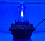 Blue underwater fishing light for docks, piers, and boats – bright submersible illumination to attract fish and enhance waterfront lighting.