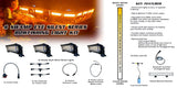 4x Swamp Eye Silent Series Bowfishing Lights Designed to Run on Battery 12/24V DC or Alternator