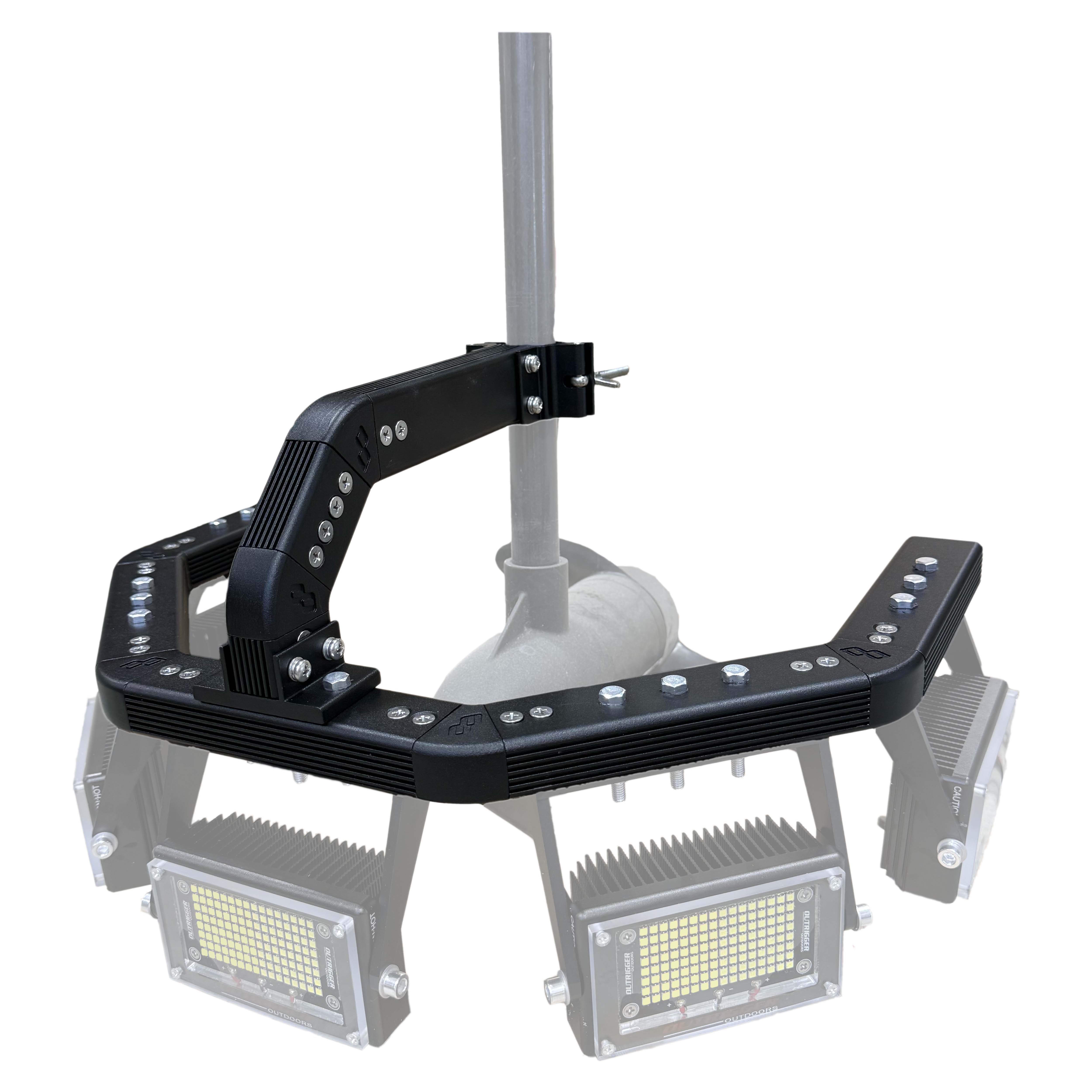 Trolling Motor Bracket for Underwater Lights with Swamp Eye Submersible Mounted