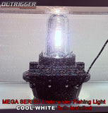 Cool white underwater fishing light for boats, docks, and accent lighting, submersible night light that attracts baitfish and game fish while adding a bright, modern glow to waterfront homes