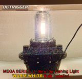 Warm white underwater fishing light for boats, docks, and accent lighting, submersible night light that attracts baitfish and game fish while creating a cozy glow to enhance waterfront homes
