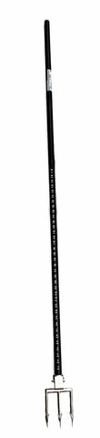 6 ft flounder gig pole with measuring stick