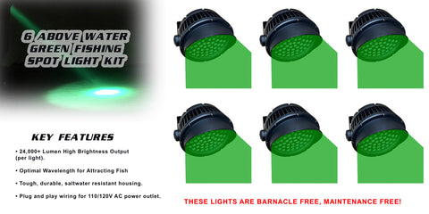 1pc Green Flashing Fishing Light Night Fishing Fish Gathering Led Lamp  Waterproof Deep Sea Concentrating Light (Battery Not Included)  12cm/17cm(4.72in/6.7in)