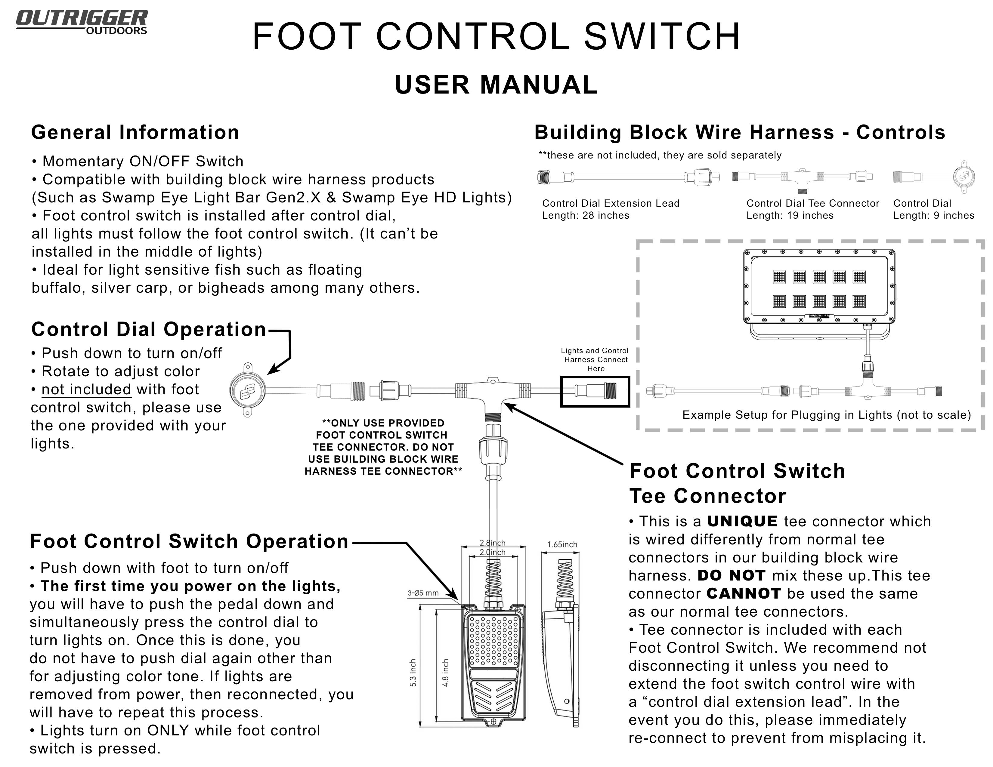 Foot Switch Light Control