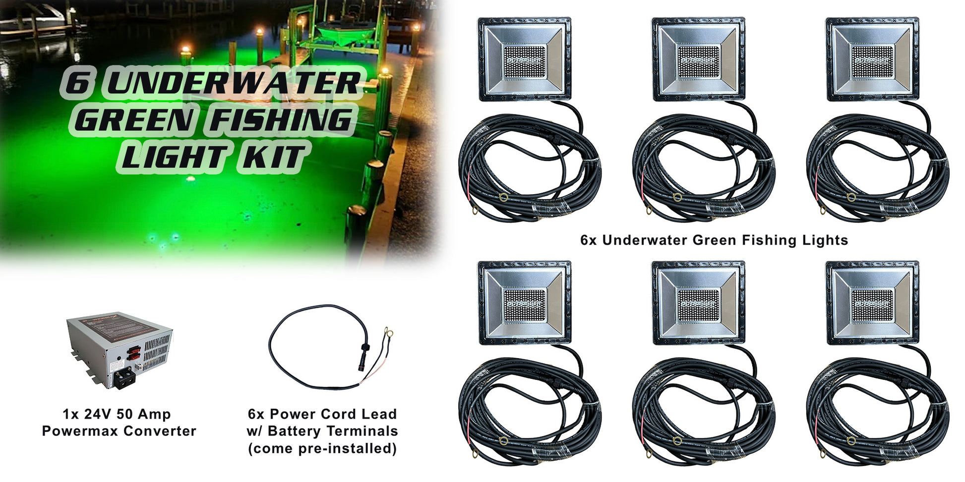 Underwater Green Fishing Light Kit – Outrigger Outdoors