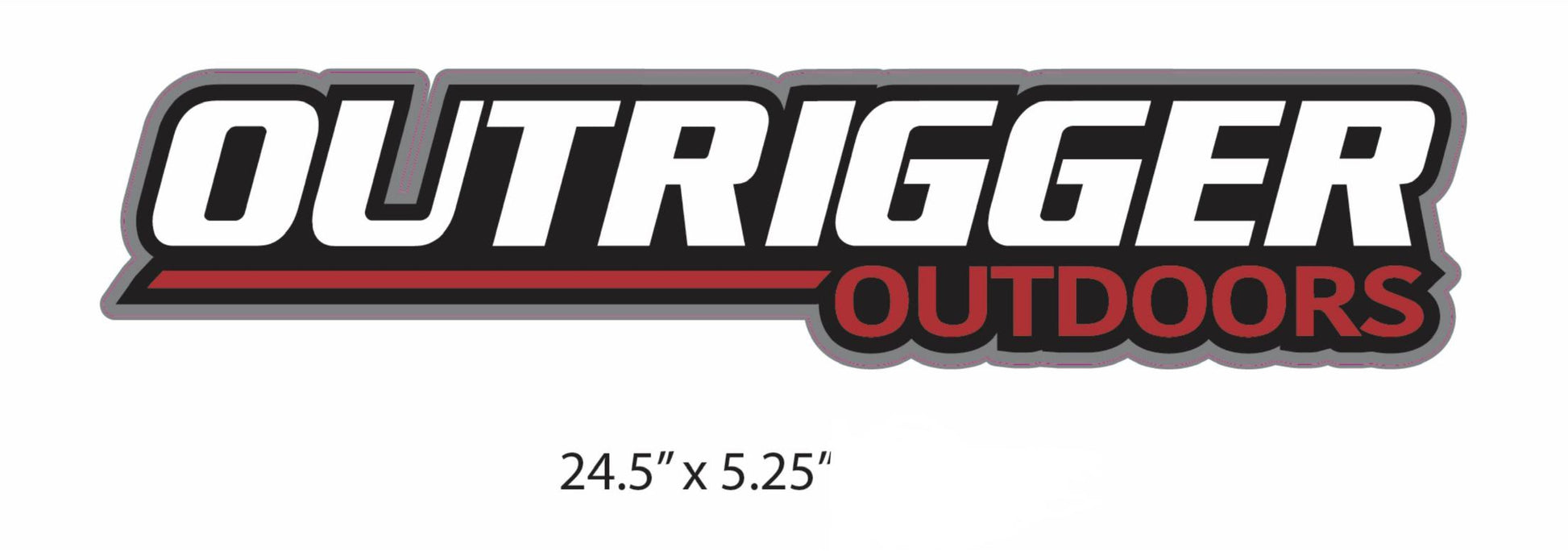 Outrigger Outdoors Vinyl Decal (24.5” X 5.25”)-Outrigger Outdoors-Outrigger Outdoors